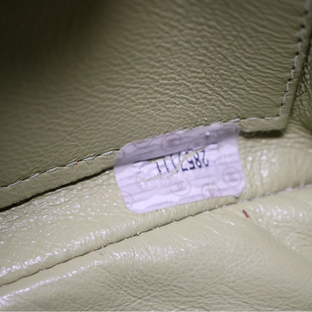 Chanel Vintage Mint Green Gold Matelasse Crossbody Bag Quilted Design - Picture 11 of 16
